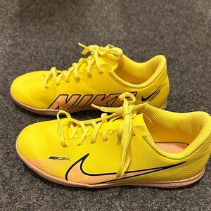 Nike Yellow and Black Mercurial Shoes